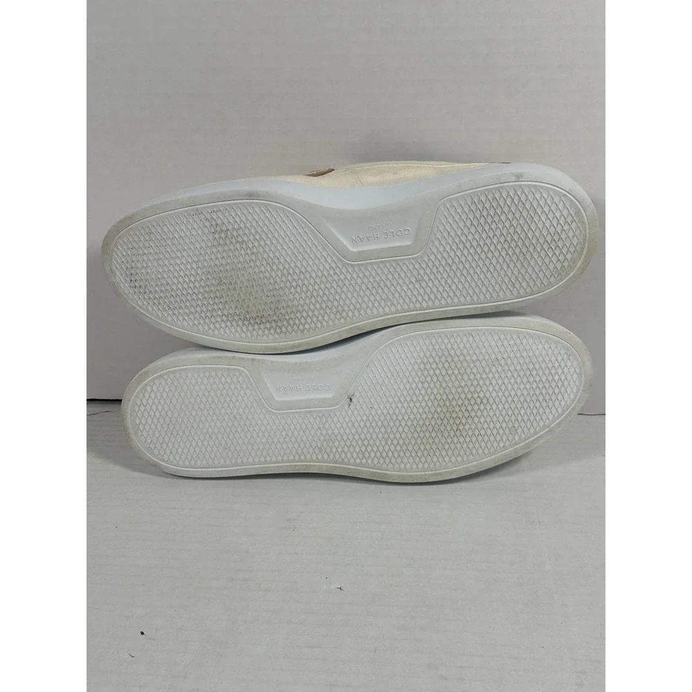 Cole Haan GrandPro Rally Canvas Penny Loafers Mens 12W Cream Tan C34724 Slip On